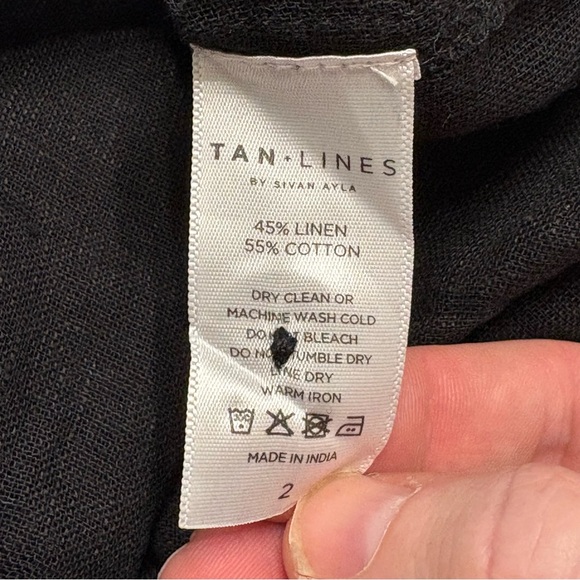 TAN + LINES by Sivan Ayla Linen Blend Swim Coverup - Picture 7 of 9